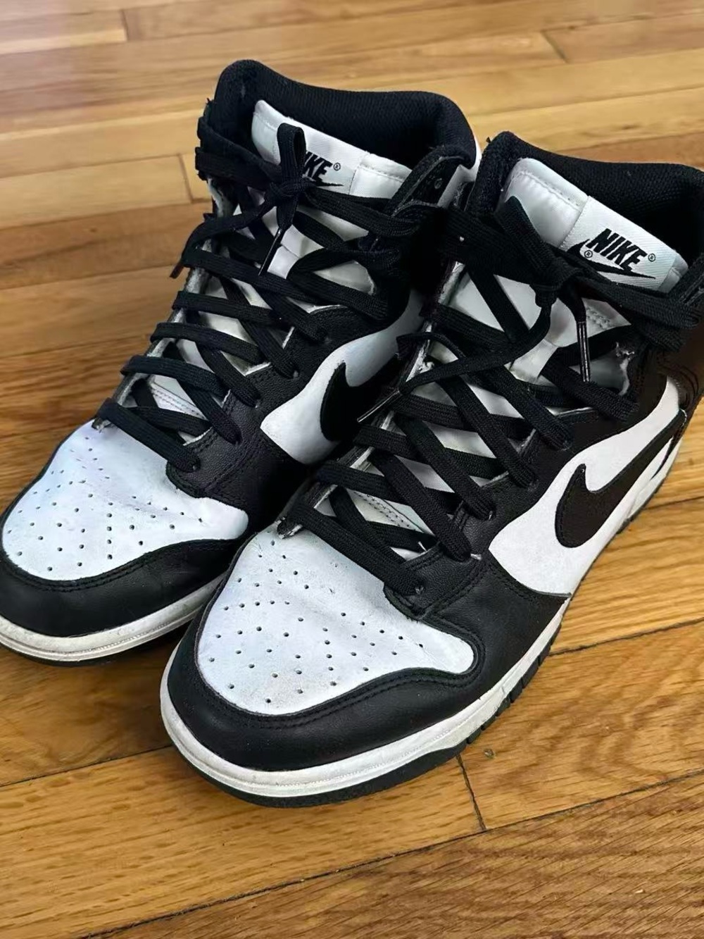 Nike Dunk High Black White Colorblock Basketball Sneakers DD1399 105 Men Sz 8.5